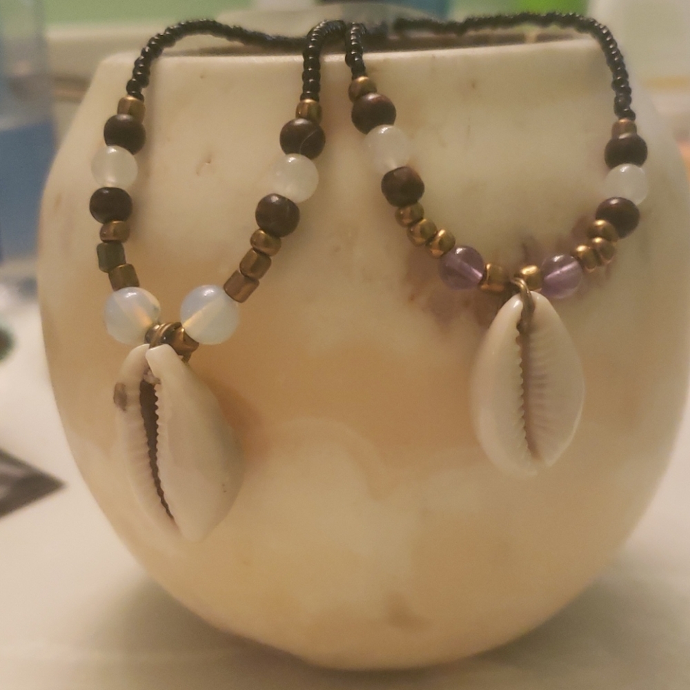 Cowrie shell necklace